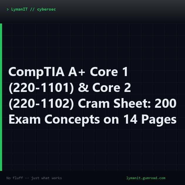 CompTIA A+ Core 1 and Core 2: What Actually Changed