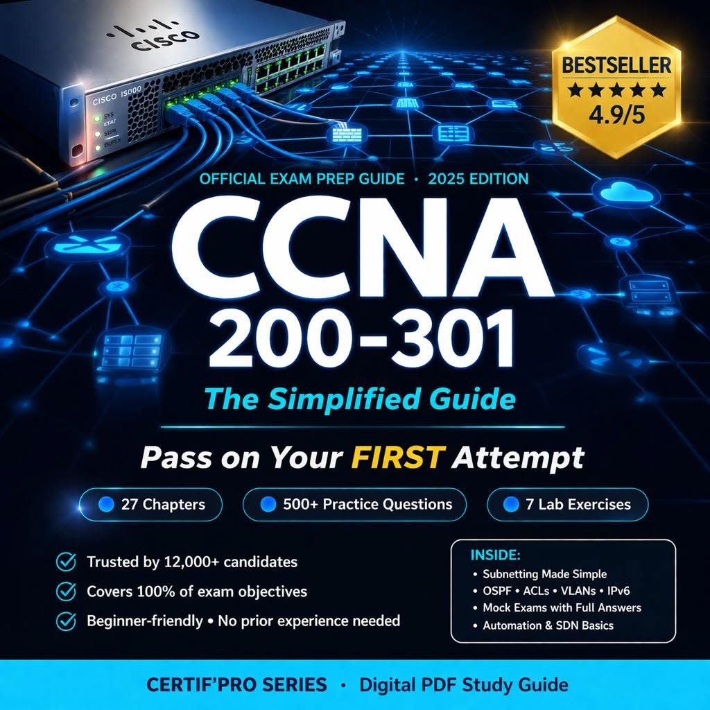 CCNA 200-301 Complete Study Guide: All Domains Covered